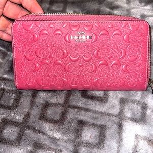 Pink Coach Wallet